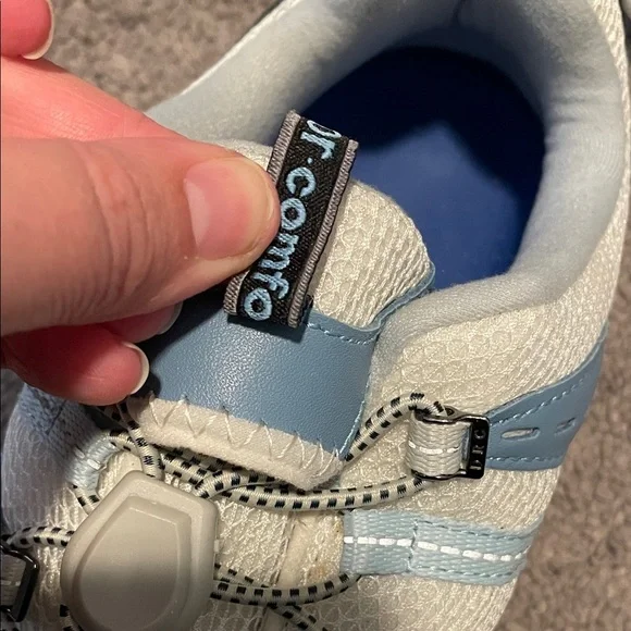 Dr Comfort Wonens Sporty Blue and White Sneakers Size 8W - Picture 2 of 8